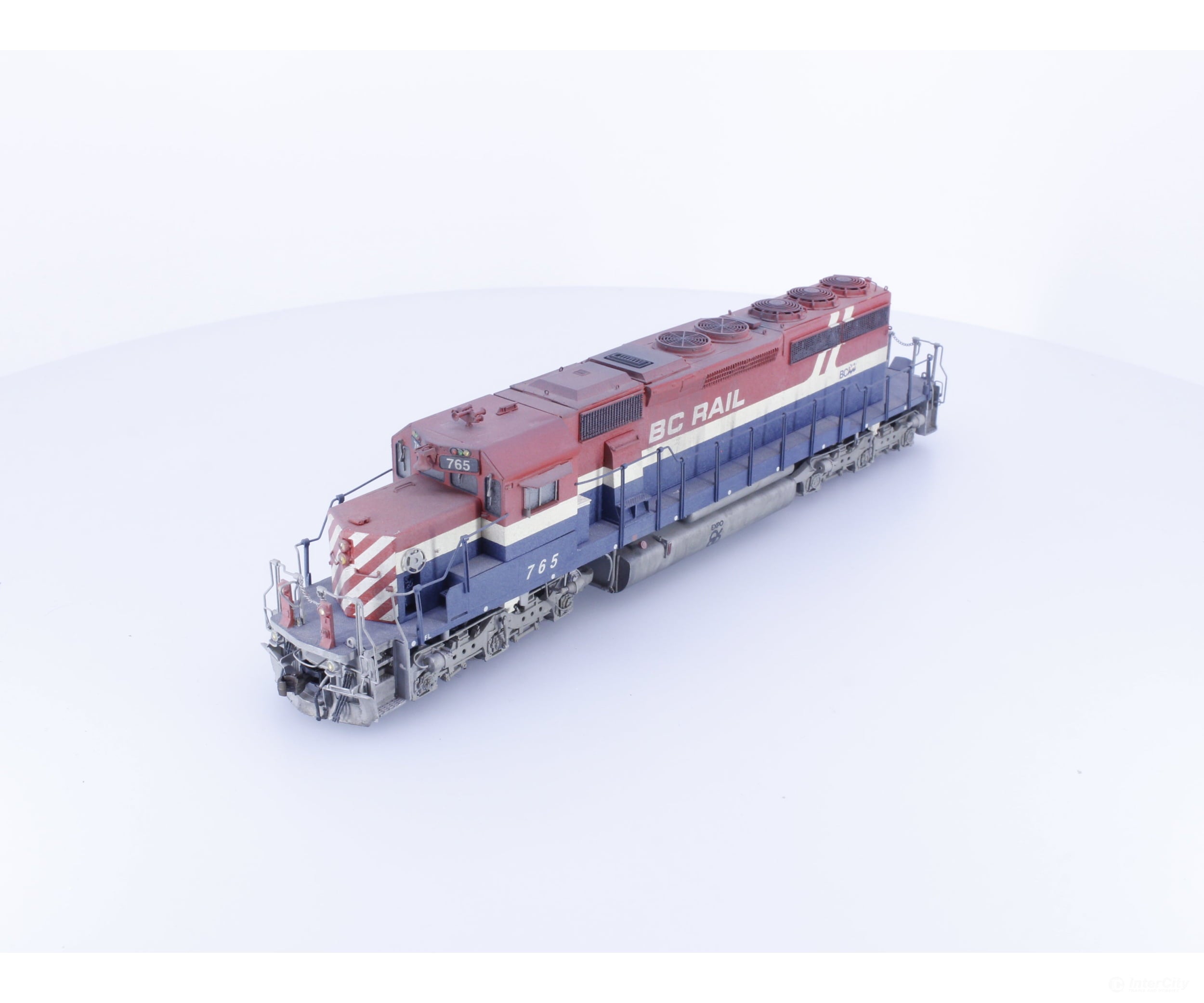 Overland OMI-6323 HO Brass SD40-2 Factory Painted and Prof. Weathered in EXPO 86 decals Very Rare BC Rail (BCOL) 765
