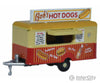 Oxford Diecast N Ntrail001 Concession Trailer - Assembled -- Bobs Hot Dogs (Beige Red) Cars & Trucks