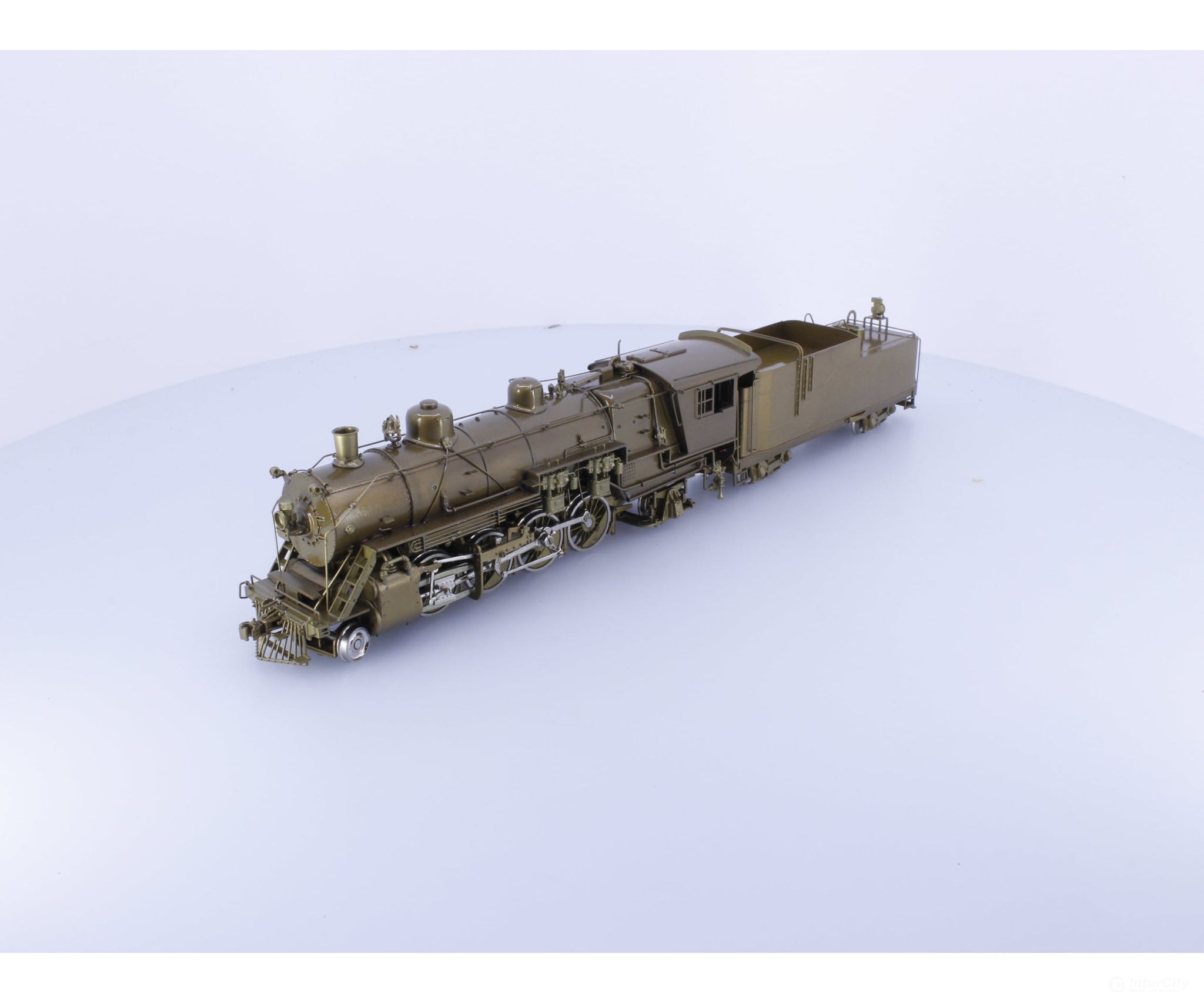 Pacific Fast Mail 01282 HO Brass 0-1 Class 2-8-2 3100 Series w Rectangular Tender Steam Locomotive #2 Great Northern