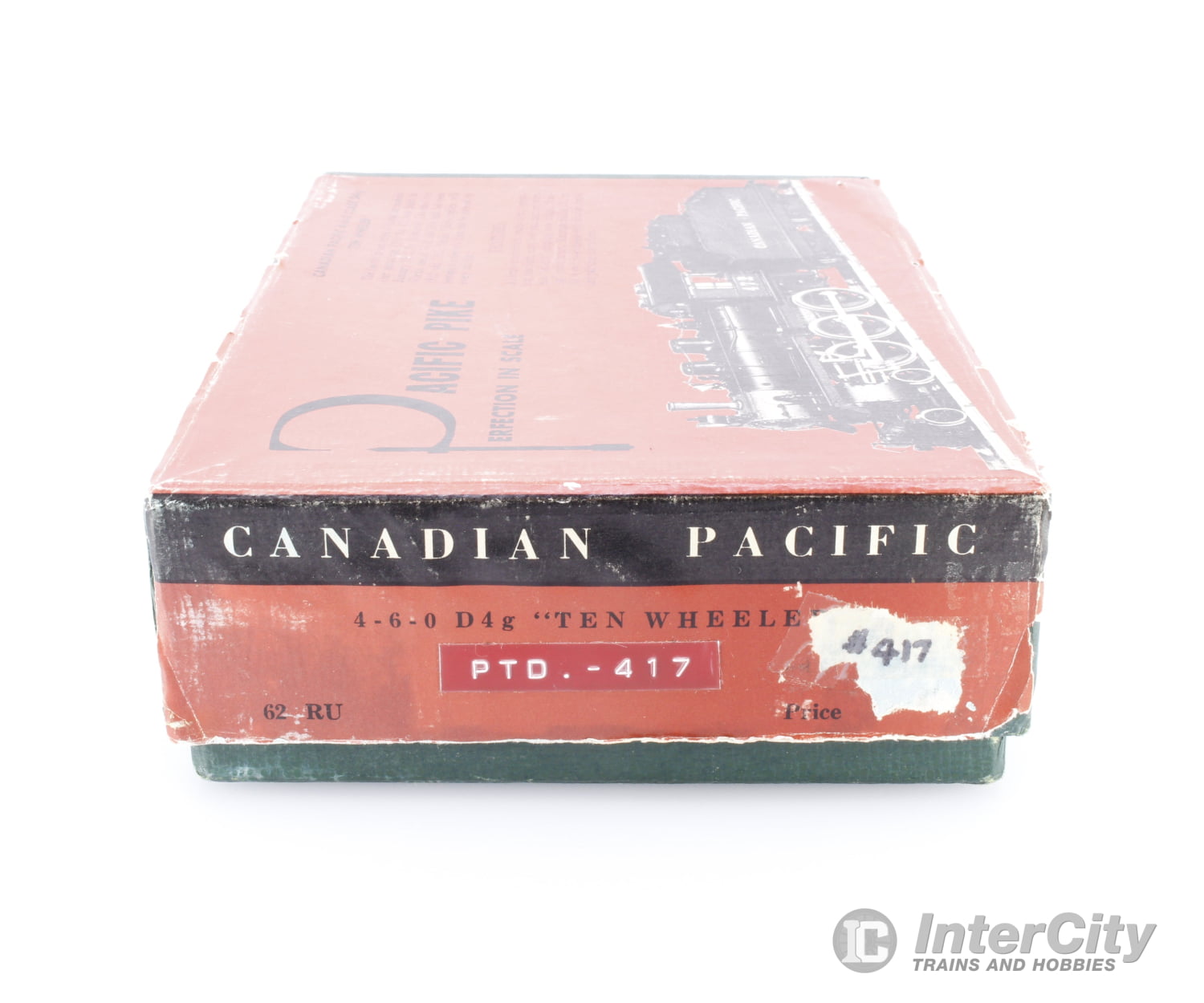 Pacific Pike 62RU HO Brass 4-6-0 Class D4g Ten Wheeler Painted Canadian Pacific (CP) 417 Analog DC Locomotives