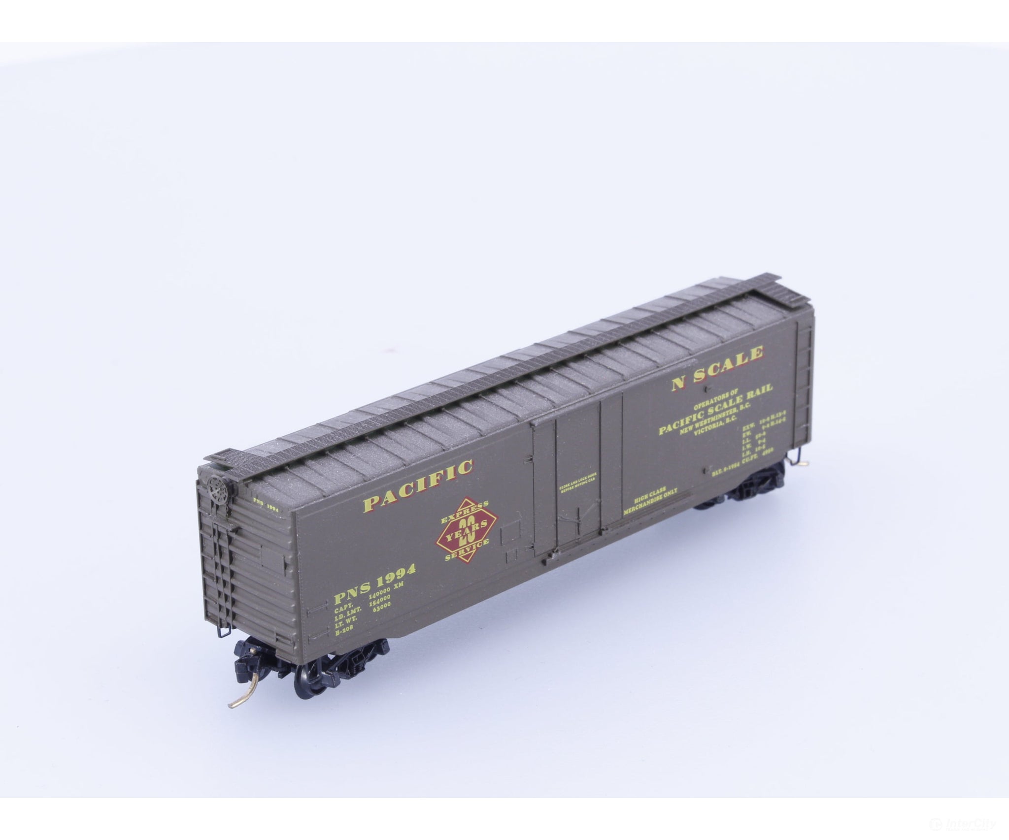 Pacific Scale Rail PNS1994 N Pacific N Scale 20 Year Anniversary 50’ Boxcar PNS1994 Freight Cars