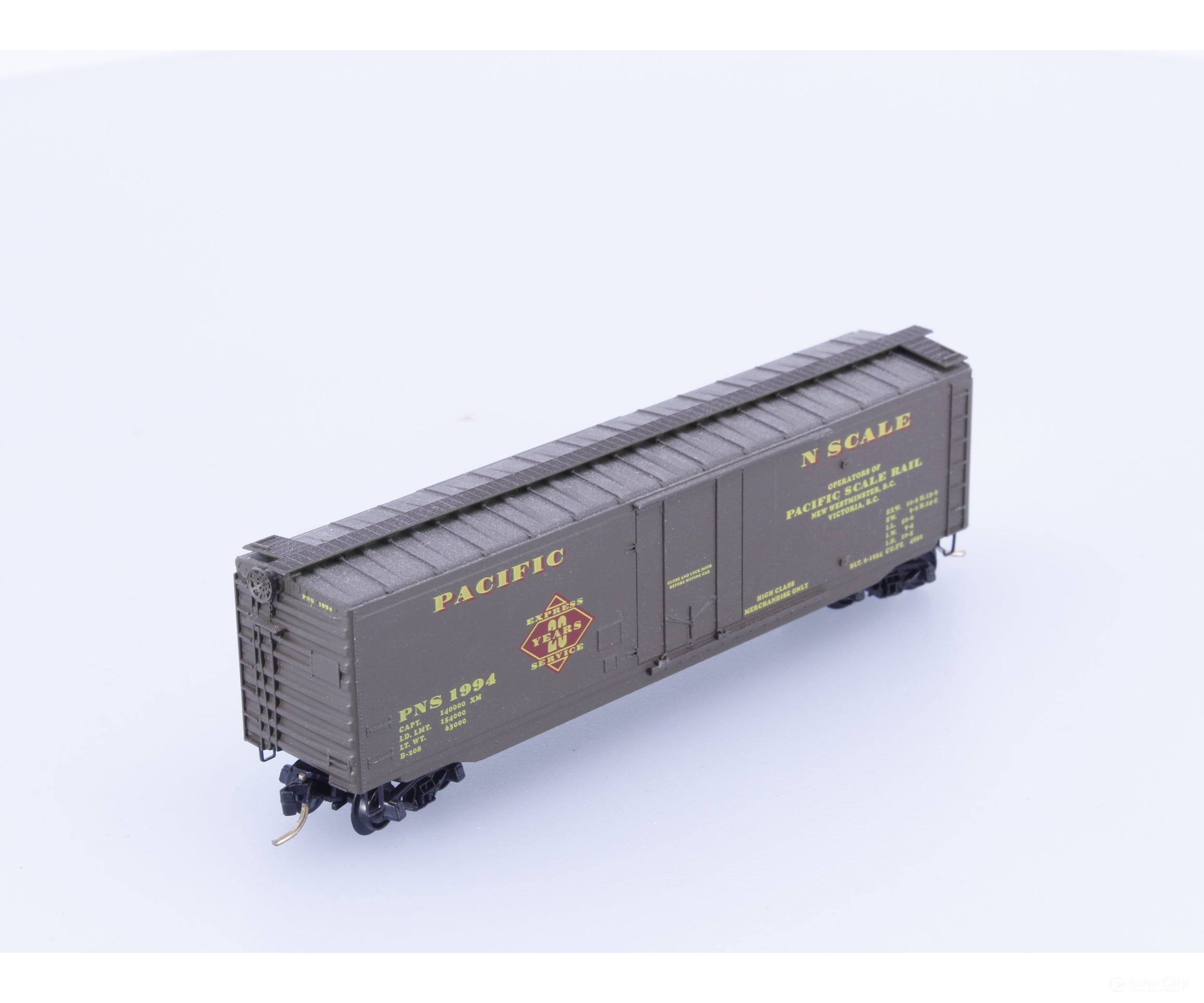 Pacific Scale Rail PNS1994 N Pacific N Scale 20 Year Anniversary 50’ Boxcar PNS1994 Freight Cars