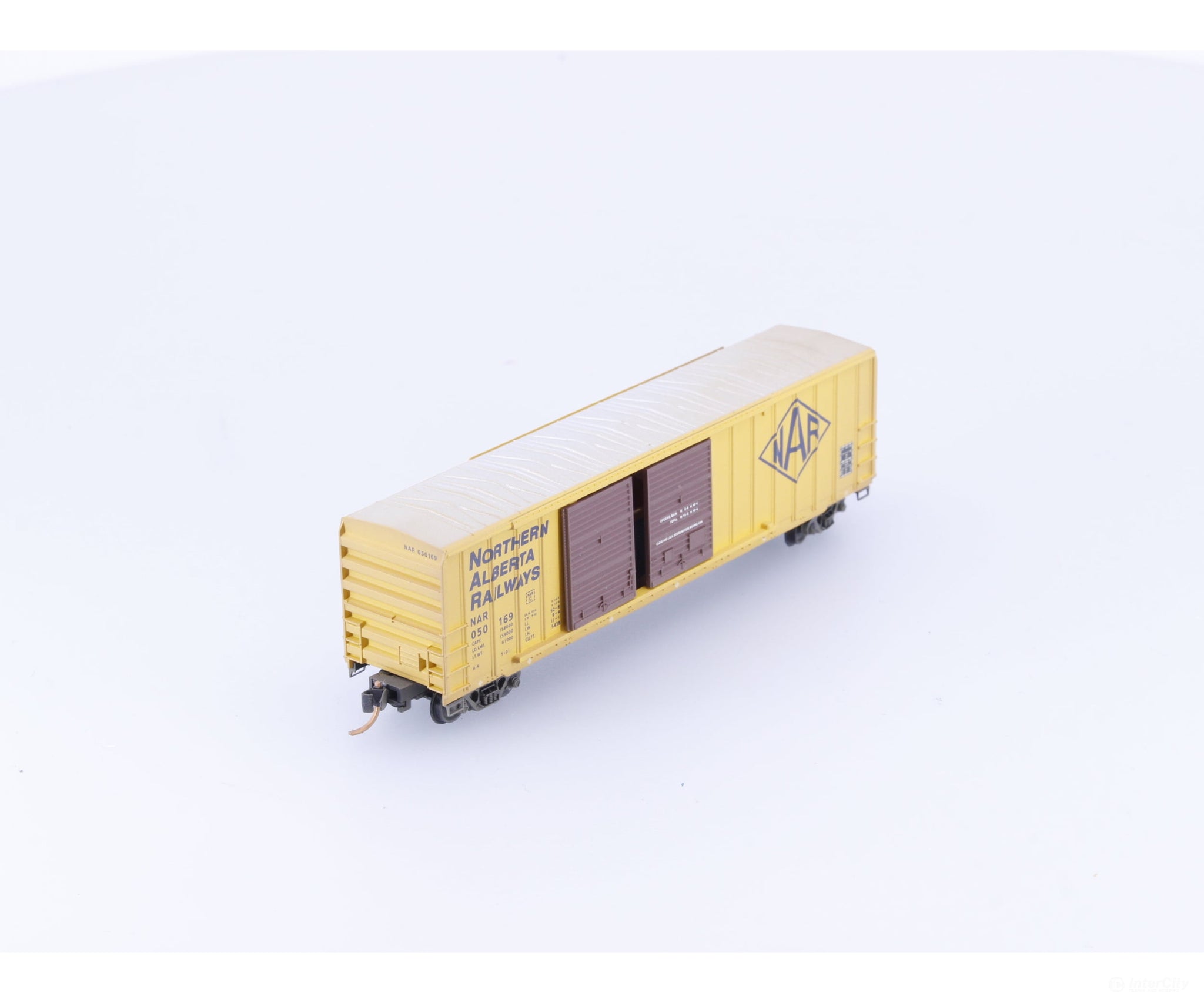 Pacific Western Rail Systems 030 91 015 N 50’ Double Door Box Car Rib Sides Northern Alberta Railway (NAR) 050169