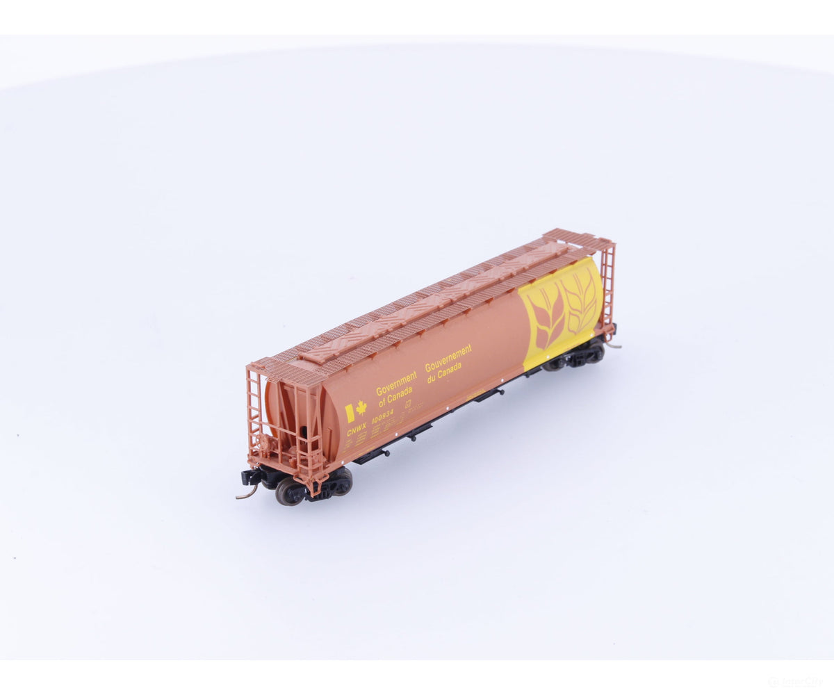 Pacific Western Rail Systems 1010-1G N 4 Bay Cylindrical Hopper Government of Canada (CNWX) 100934 - Freight Cars