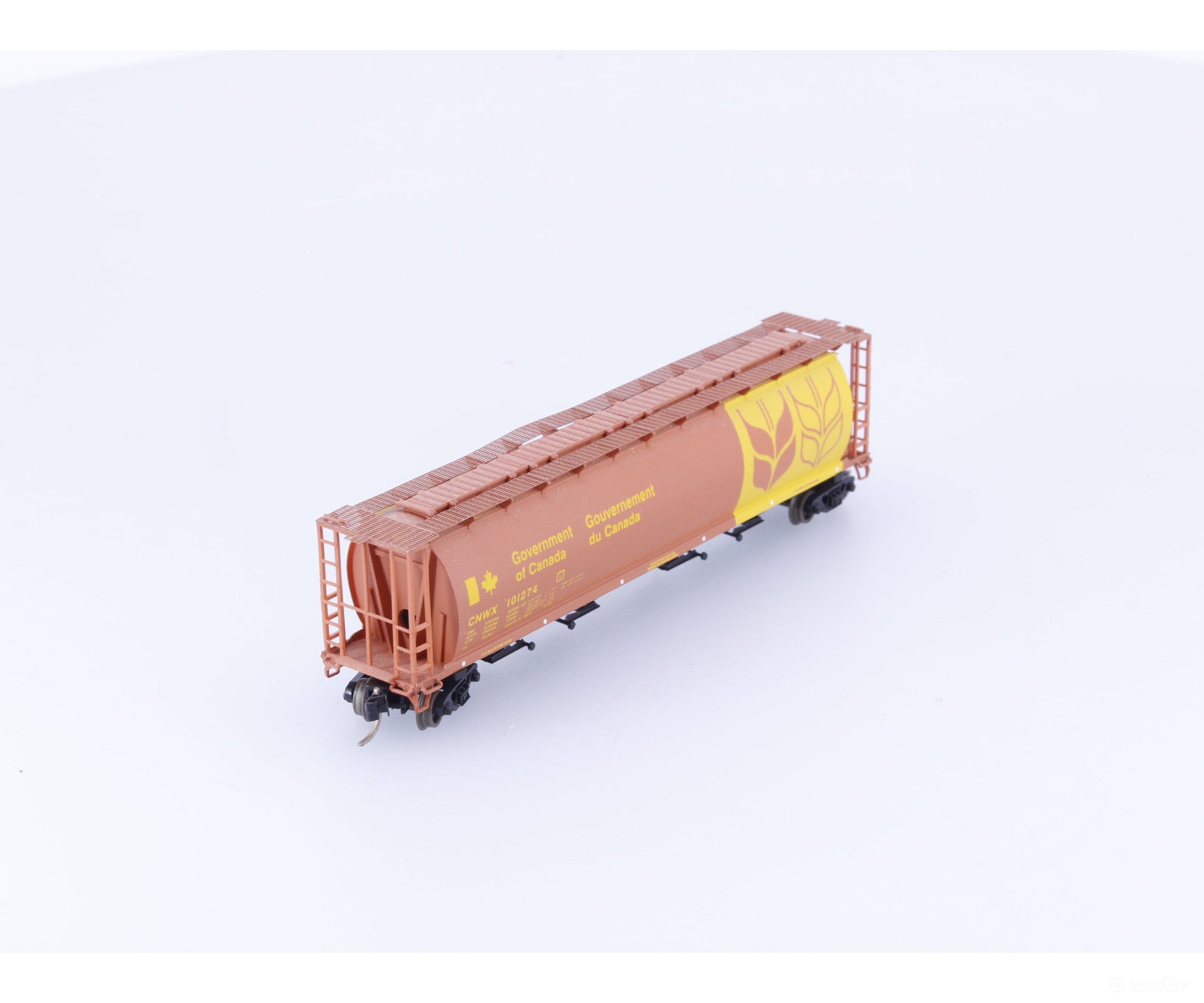 Pacific Western Rail Systems 1010-1K N 4 Bay Cylindrical Hopper Government of Canada (CNWX) 101274 - Freight Cars