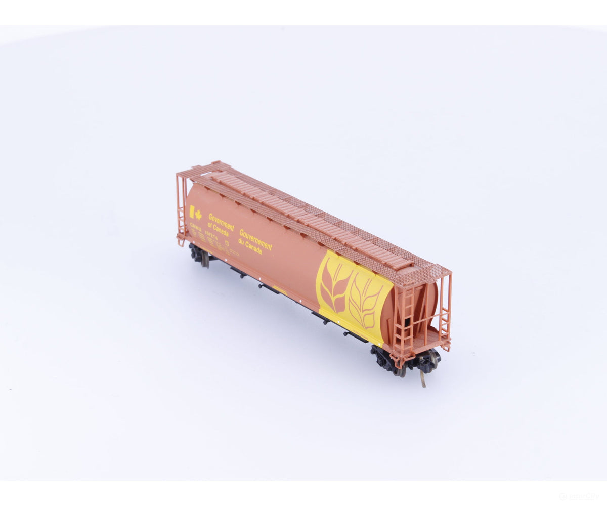 Pacific Western Rail Systems 1010-1K N 4 Bay Cylindrical Hopper Government of Canada (CNWX) 101274 - Freight Cars
