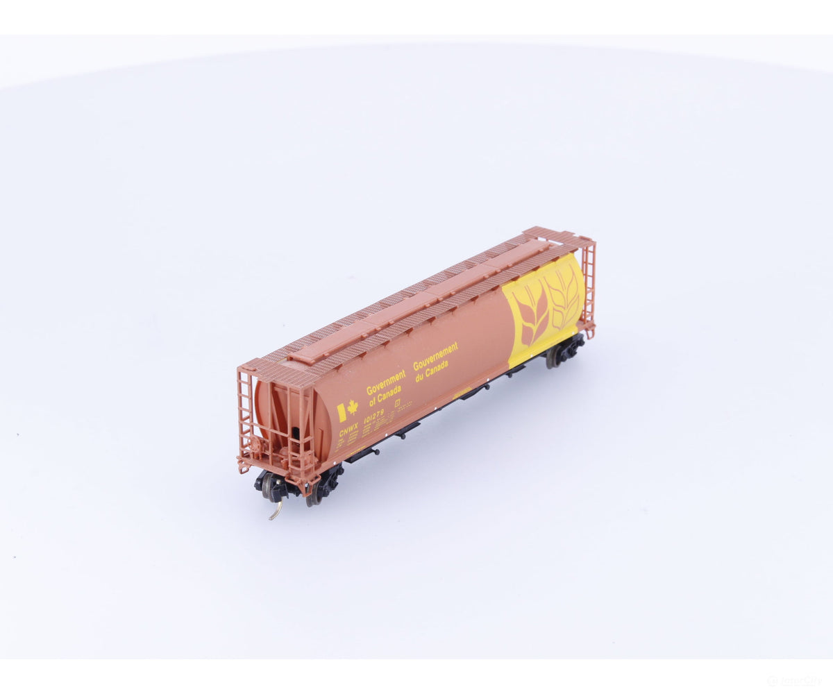 Pacific Western Rail Systems 1010-1L N 4 Bay Cylindrical Hopper Government of Canada (CNWX) 101279 - Freight Cars