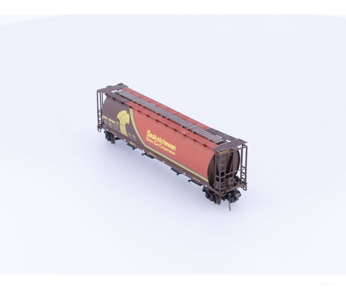Pacific Western Rail Systems 1011-1F N 4 Bay Cylindrical Hopper Saskatchewan (SKNX) 397469 - Freight Cars