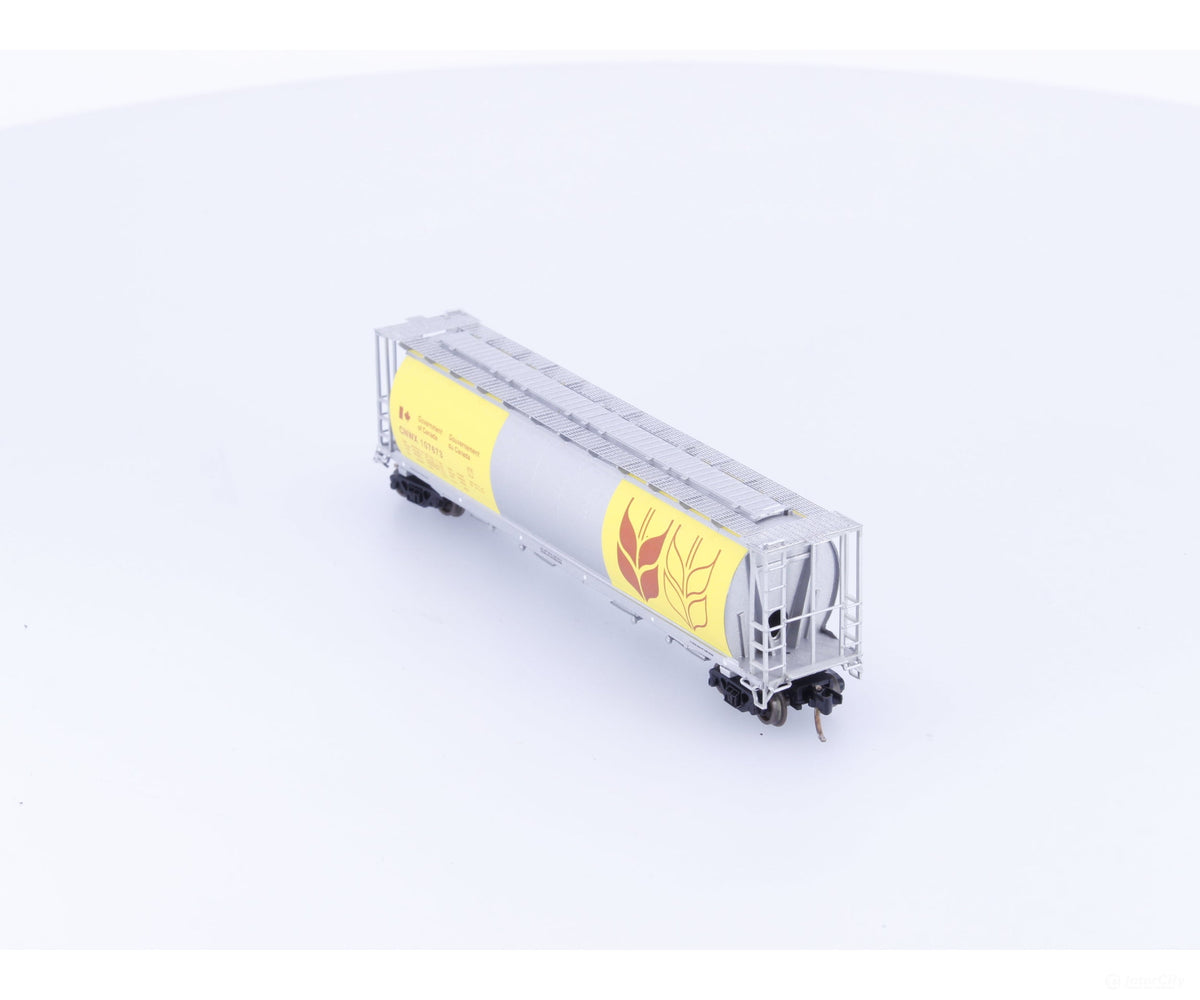 Pacific Western Rail Systems 1013-1D N 4 Bay Cylindrical Hopper Government of Canada (CNWX) 107673 - Freight Cars
