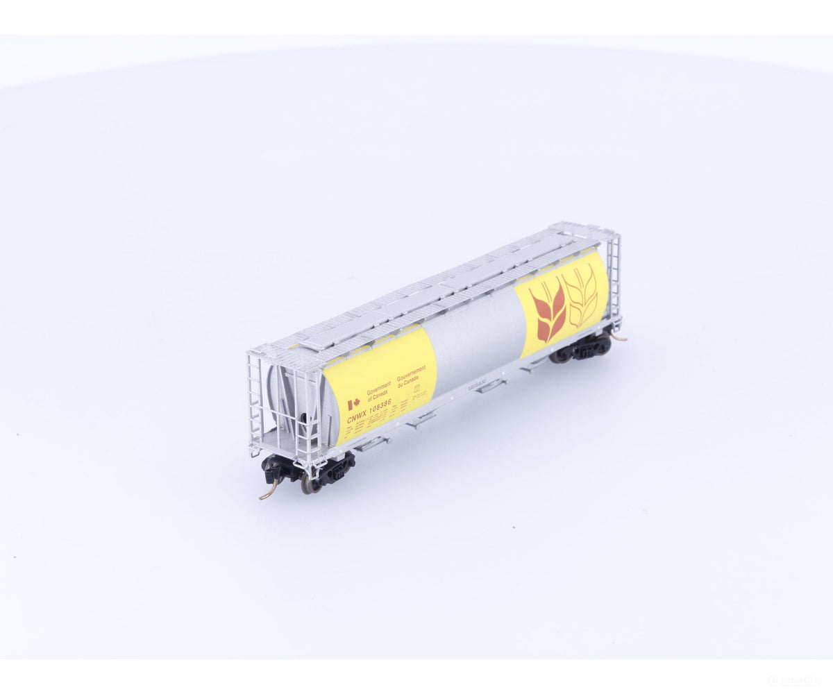 Pacific Western Rail Systems 1013-1E N 4 Bay Cylindrical Hopper Govt of Canada (CPWX) 108386 - Freight Cars