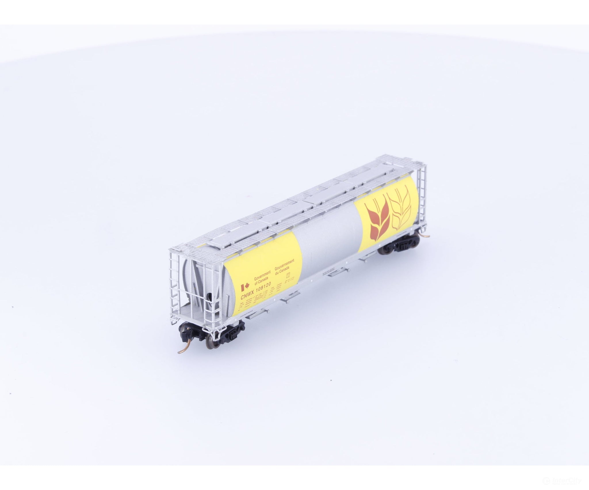 Pacific Western Rail Systems 1013-1F N 4 Bay Cylindrical Hopper Government of Canada (CNWX) 108120 - Freight Cars