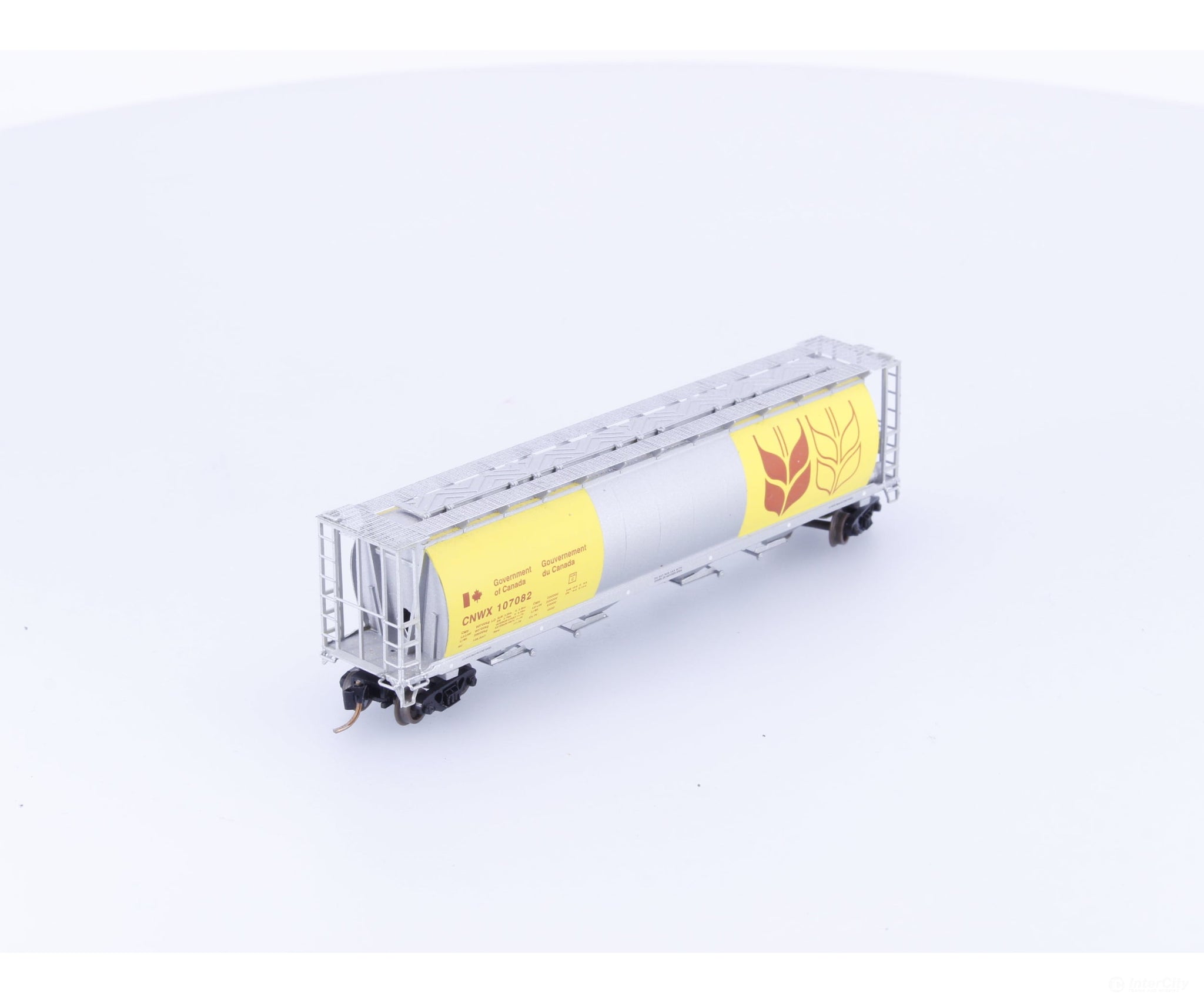 Pacific Western Rail Systems 1013-1L N 4 Bay Cylindrical Hopper Government of Canada (CNWX) 107082 - Freight Cars
