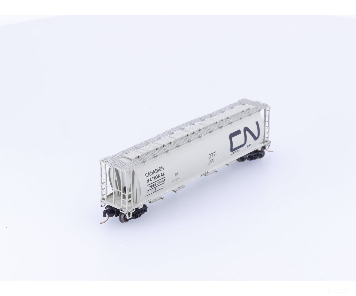 Pacific Western Rail Systems 1014-1B N 4 Bay Cylindrical Hopper Canadian National (CN) 380643 - Freight Cars