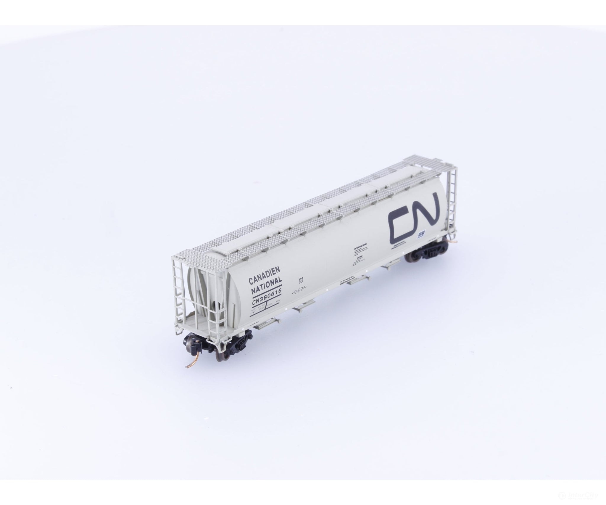 Pacific Western Rail Systems 1014-1C N 4 Bay Cylindrical Hopper Canadian National (CN) 380616 - Freight Cars