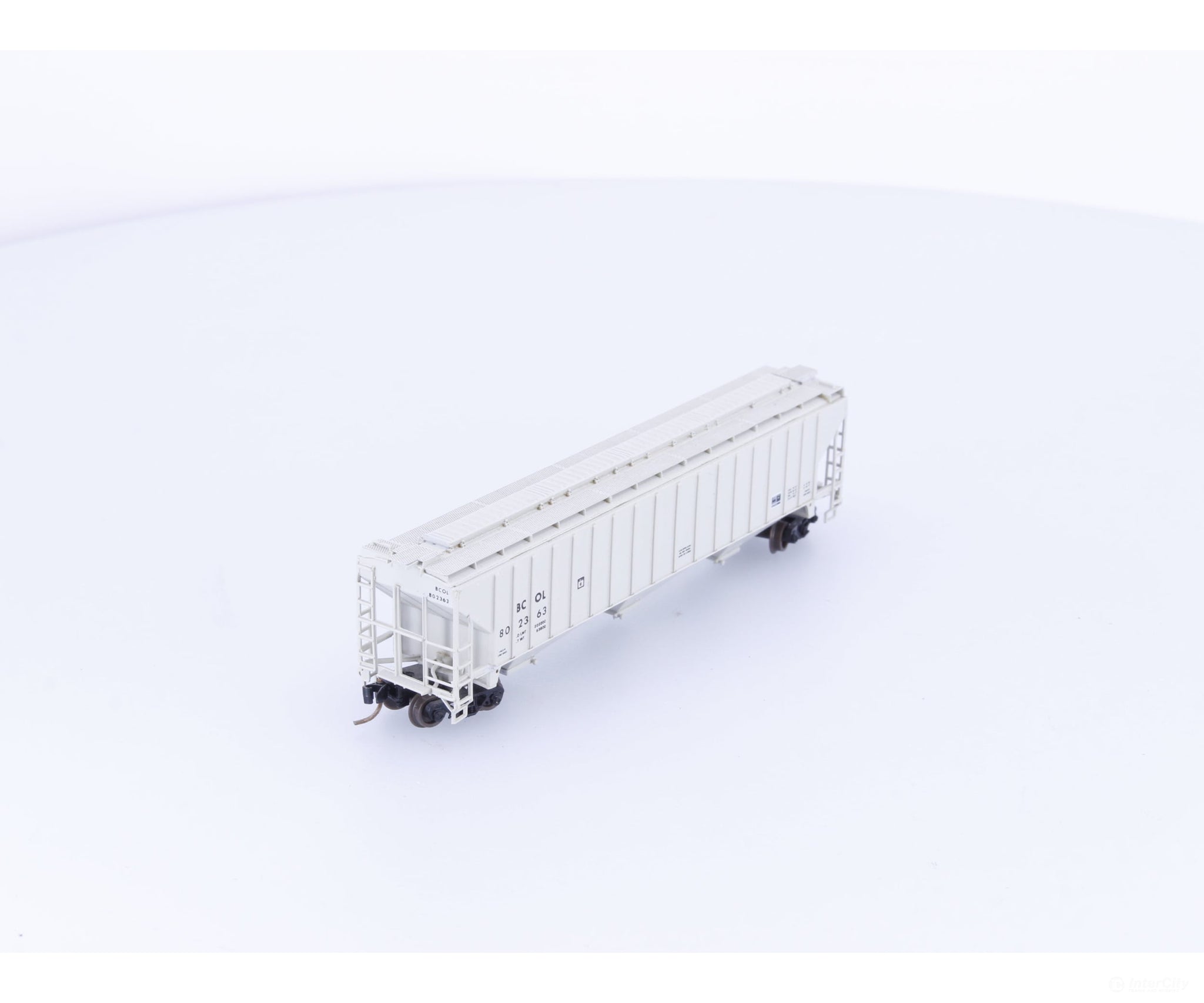 Pacific Western Rail Systems 1026B N 3 Bay PS2 Covered Hopper BC Rail (BCOL) 802363 - Freight Cars