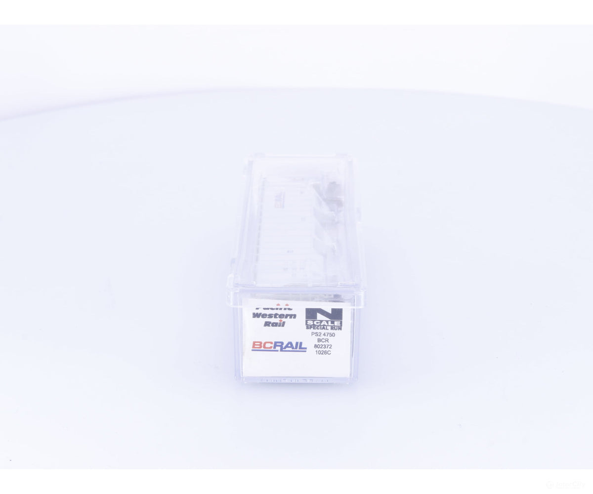 Pacific Western Rail Systems 1026C N 3 Bay PS2 Covered Hopper BC Rail (BCOL) 802372 - Freight Cars