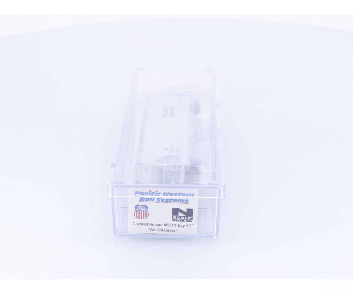 Pacific Western Rail Systems 1084K N 3 Bay ACF Covered Hopper Union Pacific (UP) 78071 - Freight Cars