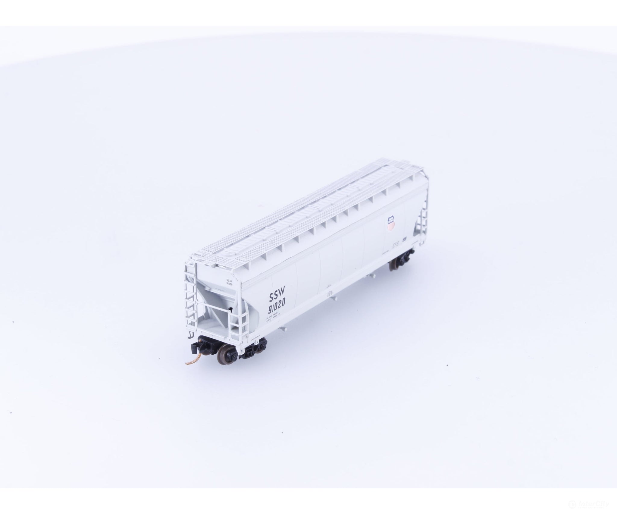 Pacific Western Rail Systems 1124T N 3 Bay ACF Covered Hopper St Louis Southwestern (SLSW/SSW) 91020 - Freight Cars