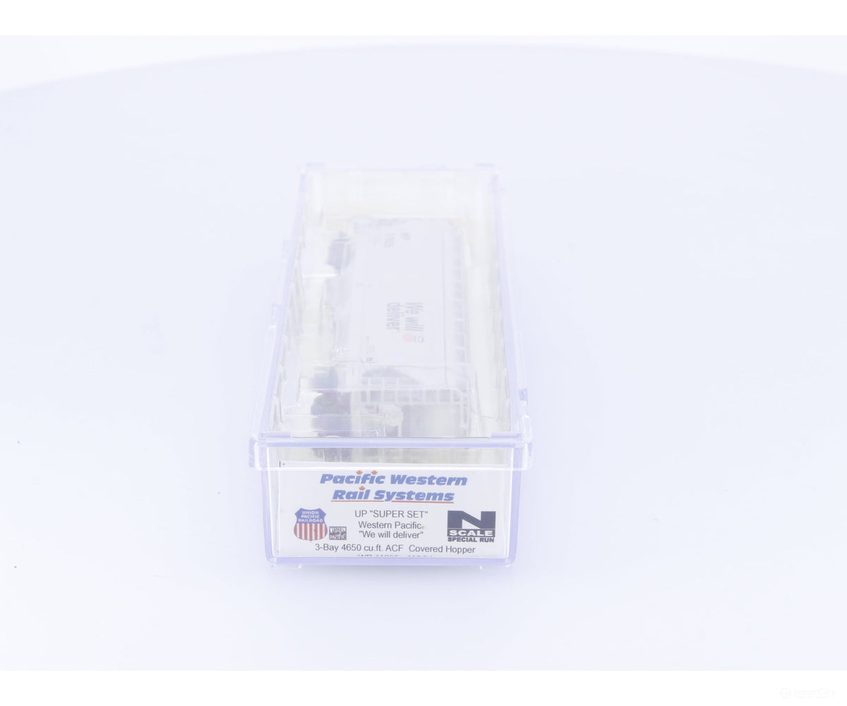 Pacific Western Rail Systems 1124V N 3 Bay ACF Covered Hopper Western Pacific (WP) 11905 - Freight Cars