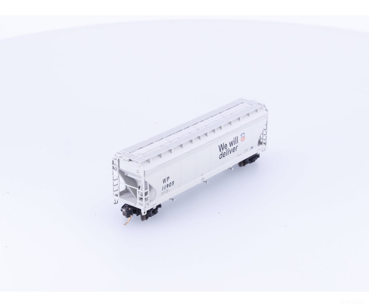 Pacific Western Rail Systems 1124V N 3 Bay ACF Covered Hopper Western Pacific (WP) 11905 - Freight Cars