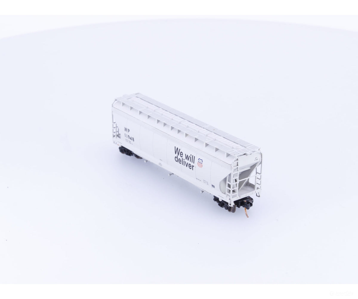 Pacific Western Rail Systems 1124W N 3 Bay ACF Covered Hopper Western Pacific (WP) 11948 - Freight Cars
