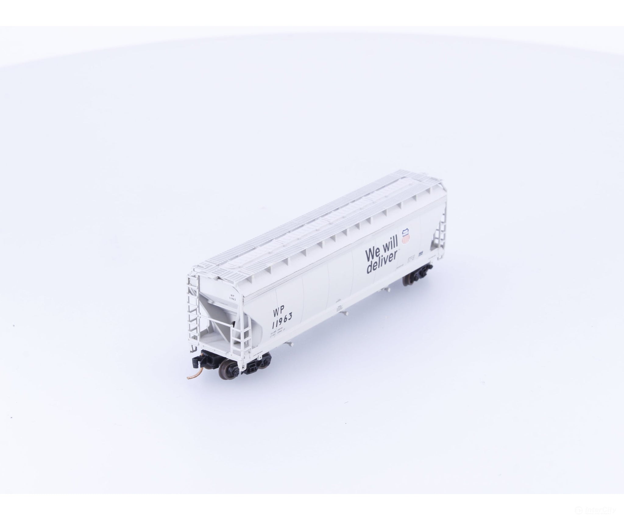 Pacific Western Rail Systems 1124X N 3 Bay ACF Covered Hopper Western Pacific (WP) 11963 - Freight Cars