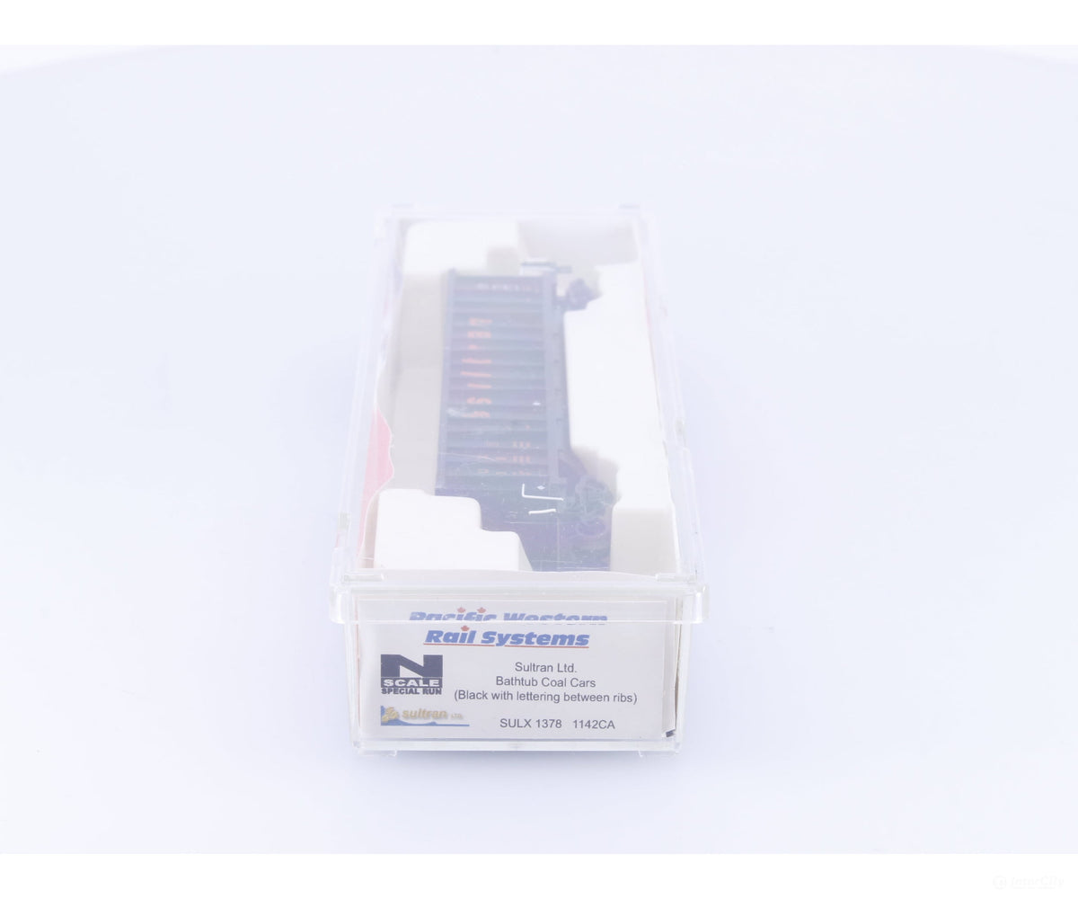 Pacific Western Rail Systems 1142CA N Bathtub Coal Car Sultran (SULX) 1378 - Freight Cars