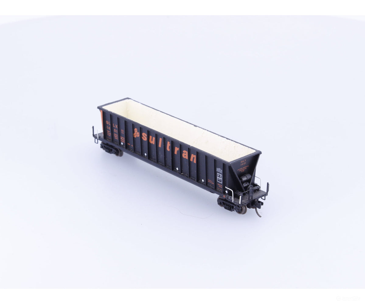 Pacific Western Rail Systems 1142CC N Bathtub Coal Car Sultran (SULX) 1401 - Freight Cars