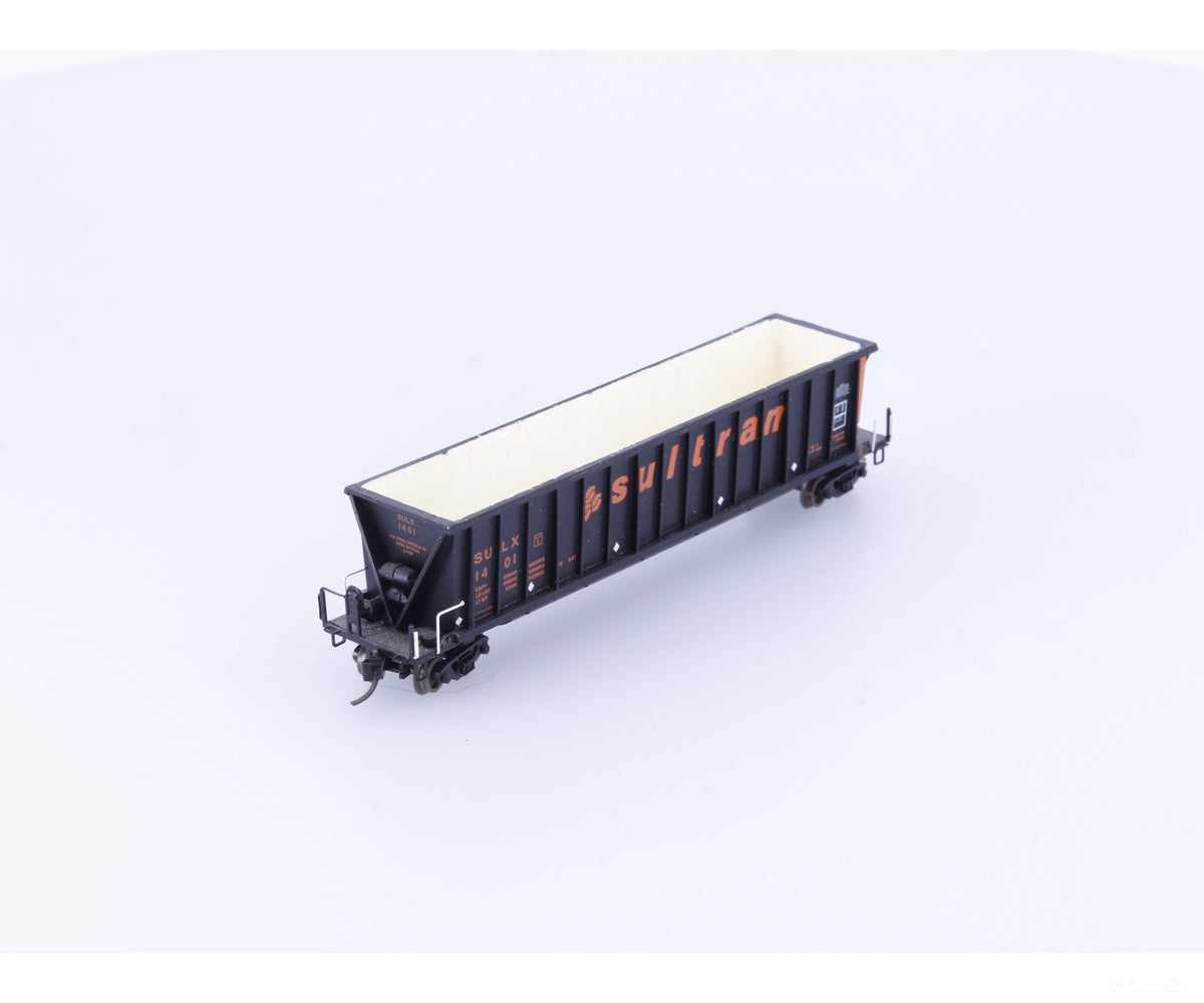 Pacific Western Rail Systems 1142CC N Bathtub Coal Car Sultran (SULX) 1401 - Freight Cars