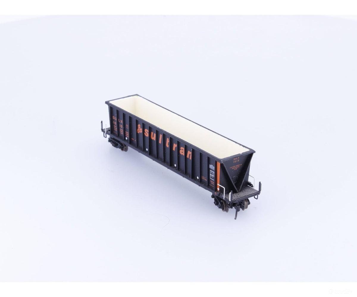 Pacific Western Rail Systems 1142DF N Bathtub Coal Car Sultran (SULX) 1618 - Freight Cars