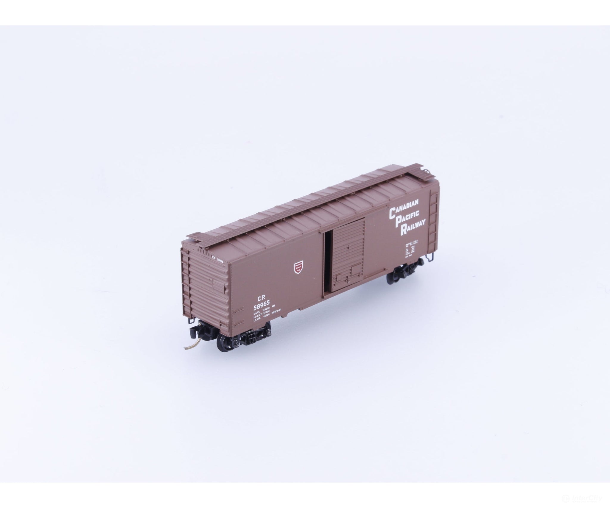 Pacific Western Rail Systems PNS-7 N 40’ Box Car w/ Roof Walk #1 Canadian Pacific (CP) 58965 - Freight Cars