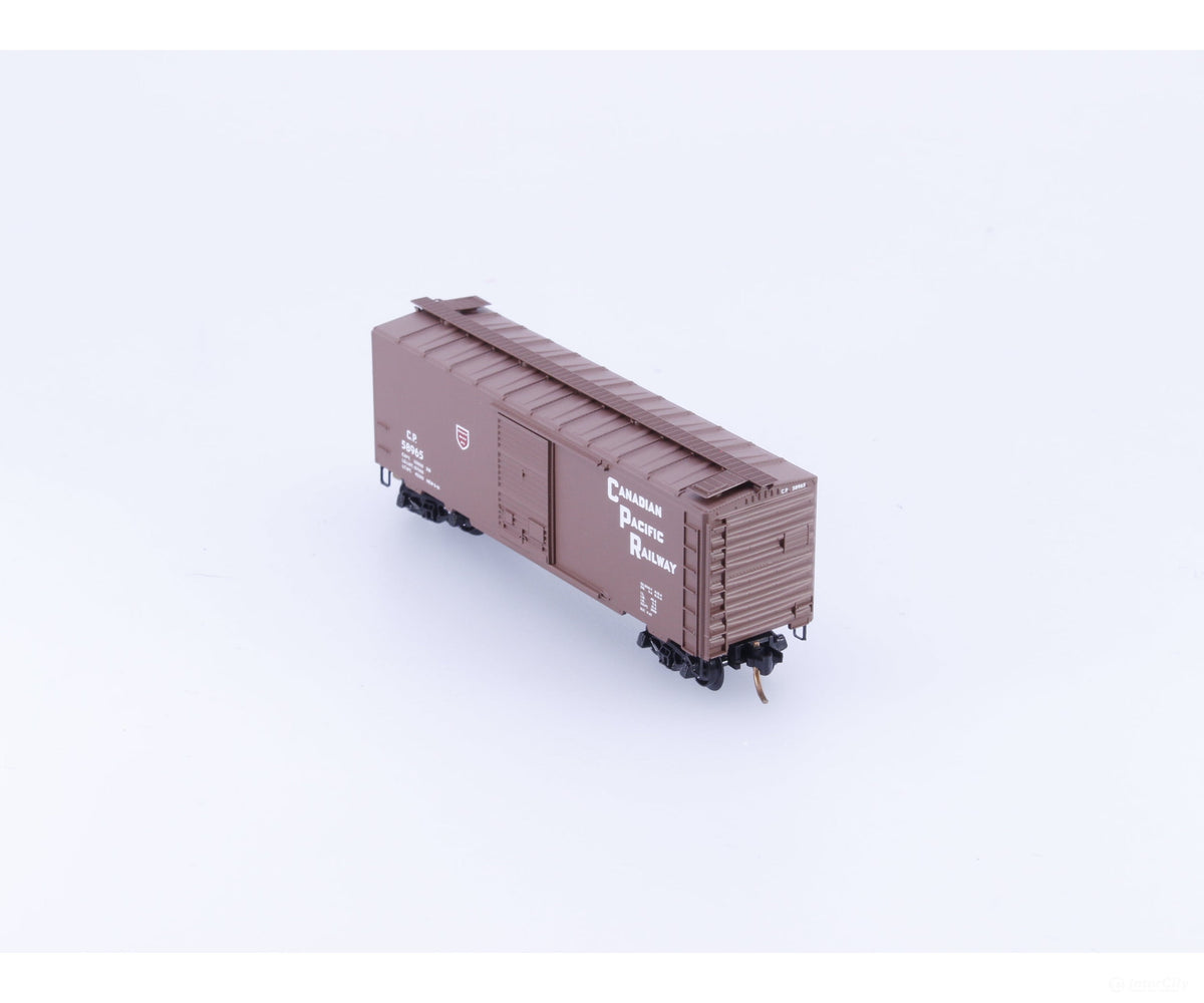 Pacific Western Rail Systems PNS-7 N 40’ Box Car w/ Roof Walk #2 Canadian Pacific (CP) 58965 - Freight Cars