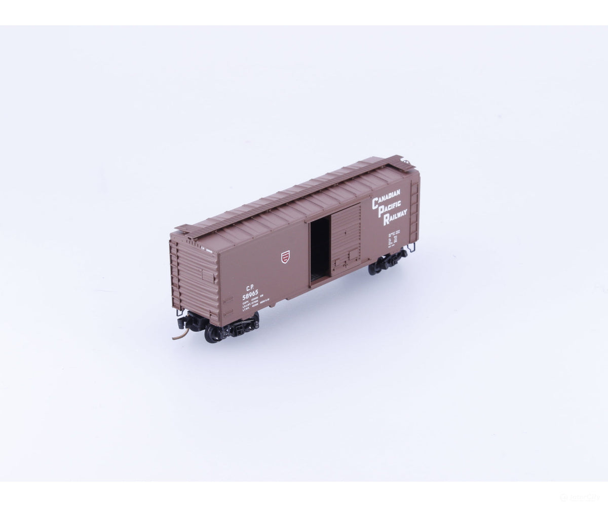 Pacific Western Rail Systems PNS-7 N 40’ Box Car w/ Roof Walk #3 Canadian Pacific (CP) 58965 - Freight Cars