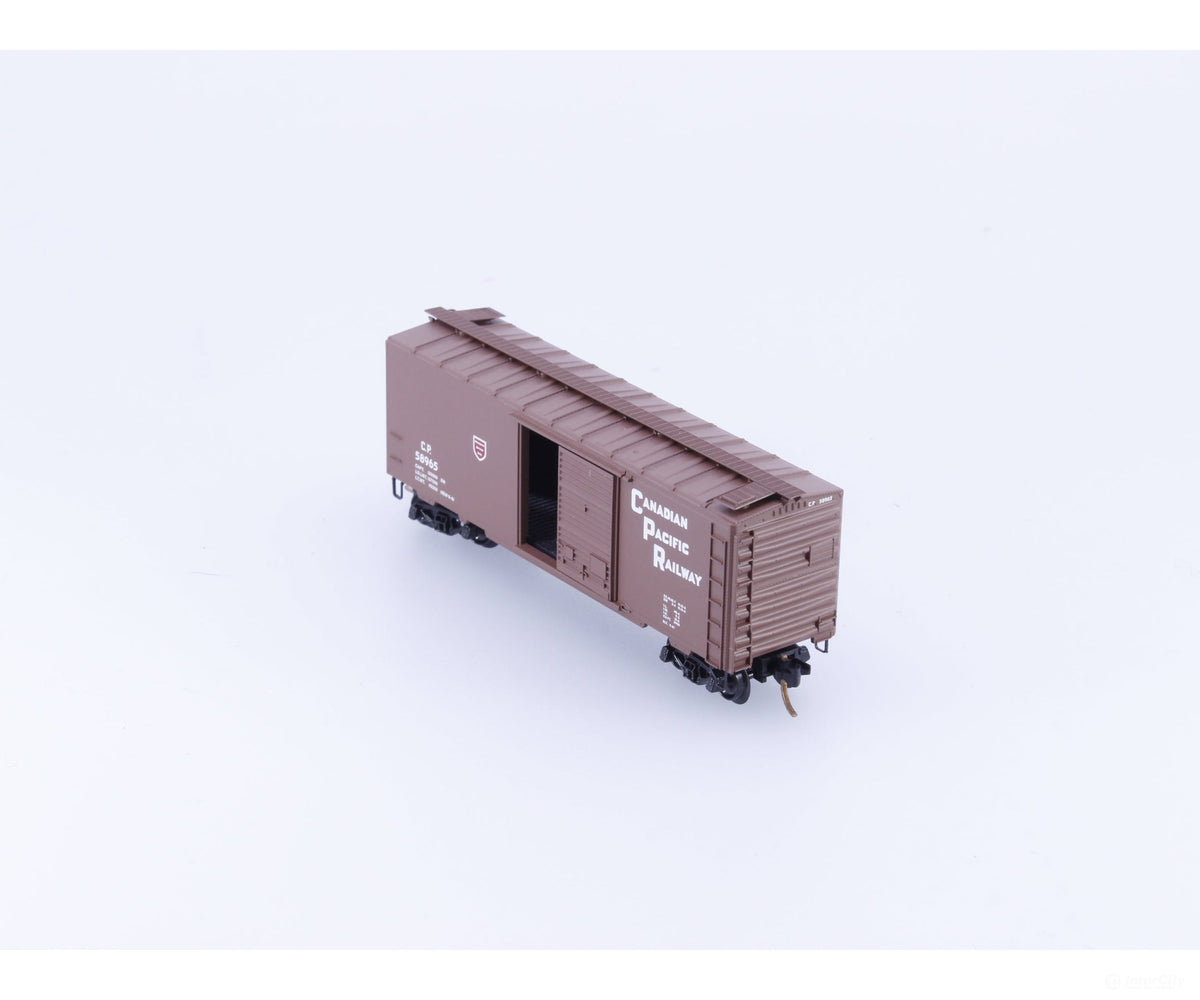 Pacific Western Rail Systems PNS-7 N 40’ Box Car w/ Roof Walk #6 Canadian Pacific (CP) 58965 - Freight Cars