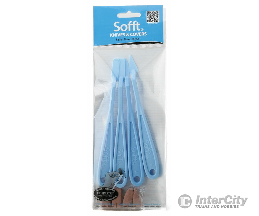 Pan Pastel 65100 Panpastel Sofft Knives & Covers -- Mixed 4/8 Weathering