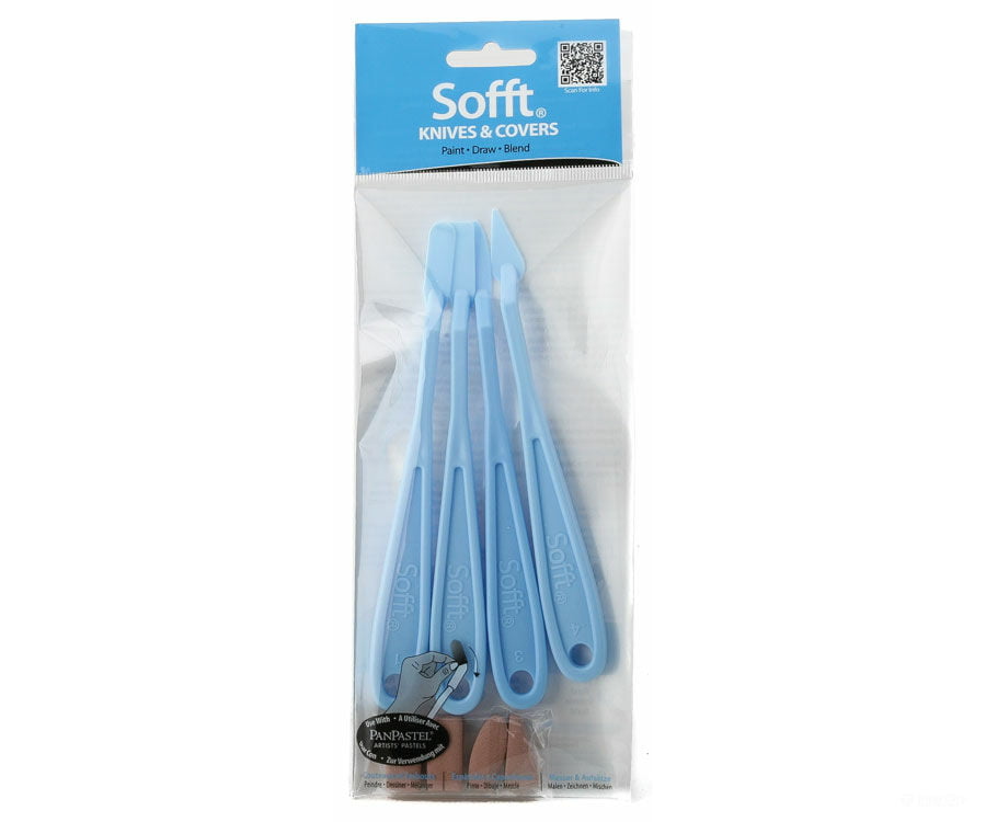 Pan Pastel 65100 Panpastel Sofft Knives & Covers -- Mixed 4/8 Weathering