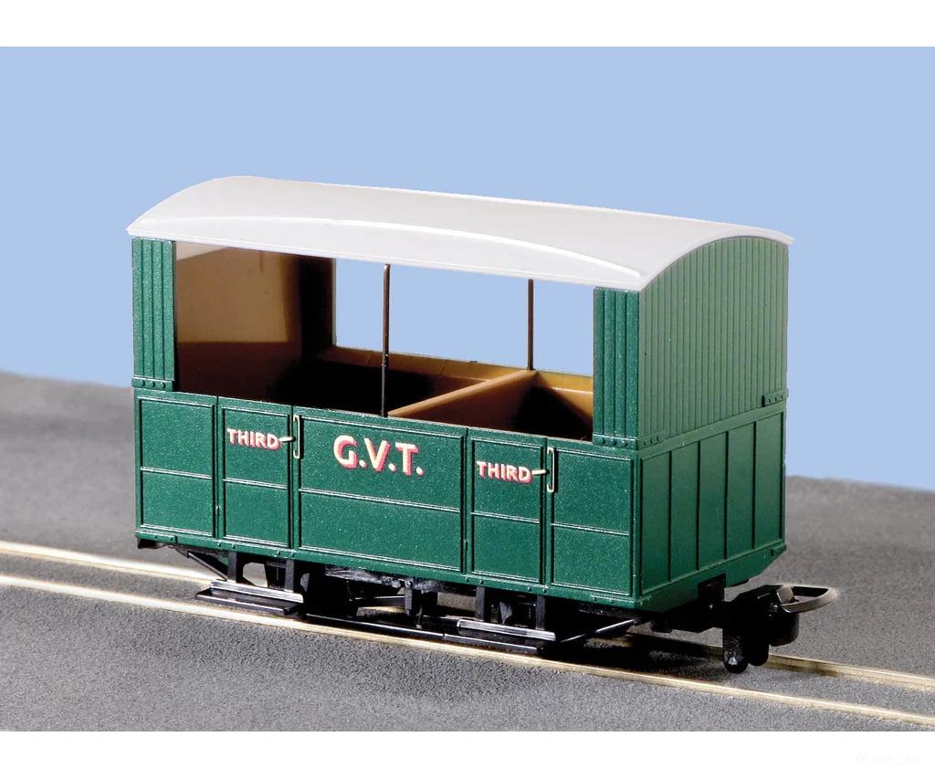 Peco Gr-520 Glyn Valley Tramway 4 Wheel Open Side Coach European Passenger Cars