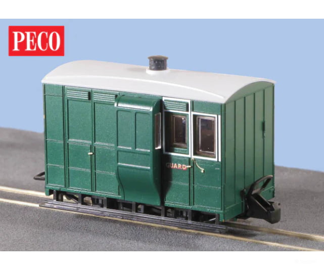 Peco Gr-530 Glyn Valley Tramway Freeland 4-Wheel Brake Coach Without Buffers European Passenger Cars