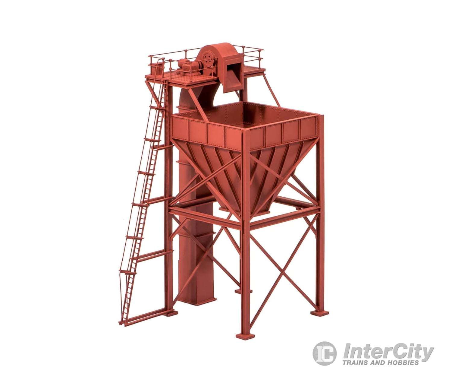 Peco 547 Hopper-Style Steel Coaling Tower - Kit 4-9/16 X 3-5/8 11.6 9.2Cm Structures
