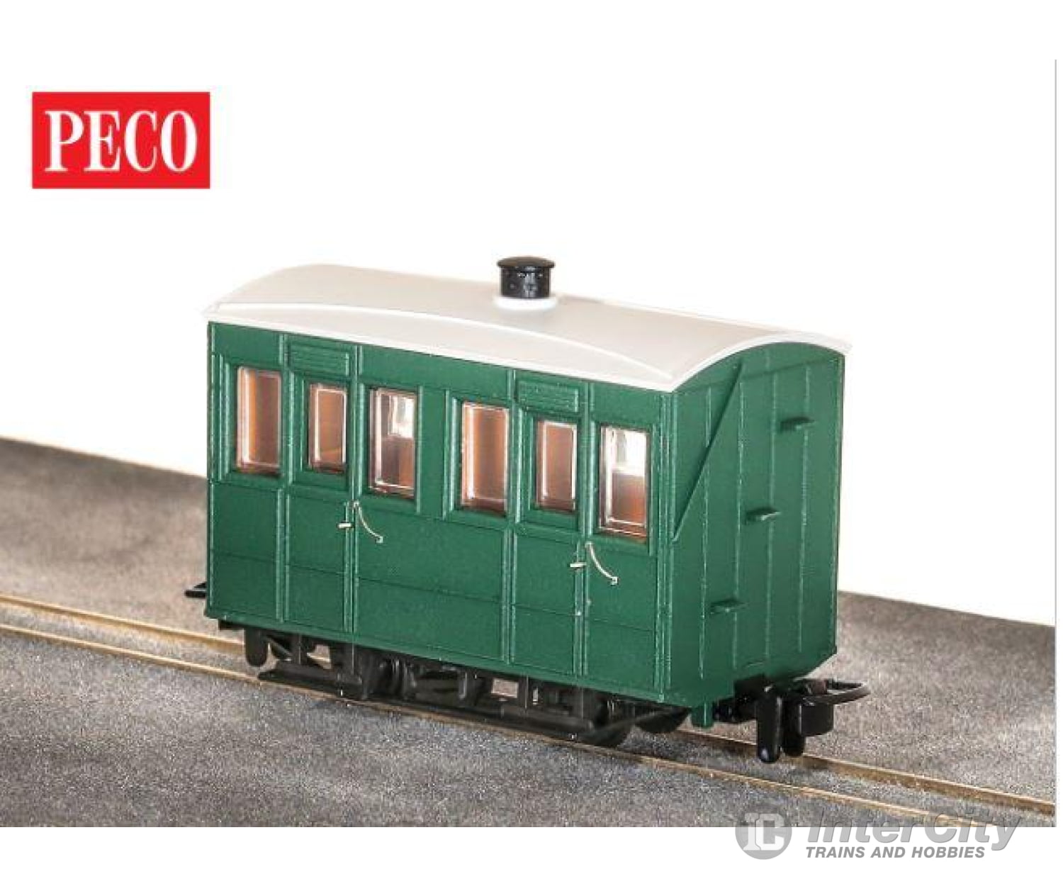Peco Gr-500 Glyn Valley Tramway 4 Wheel Enclosed Side Coach European Passenger Cars