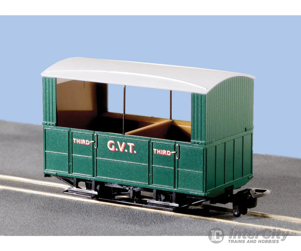 Peco Gr-520 Glyn Valley Tramway 4 Wheel Open Side Coach European Passenger Cars