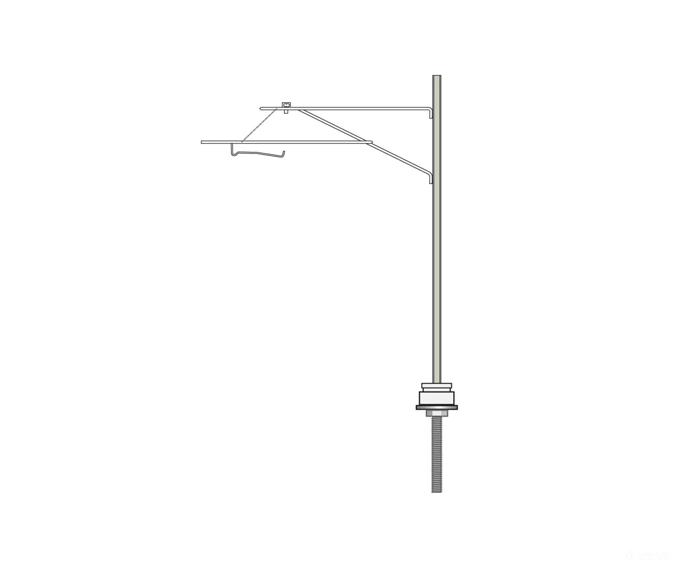 Peco Lc110 Catenary System Mast - With Registration Arm Track & Turnouts
