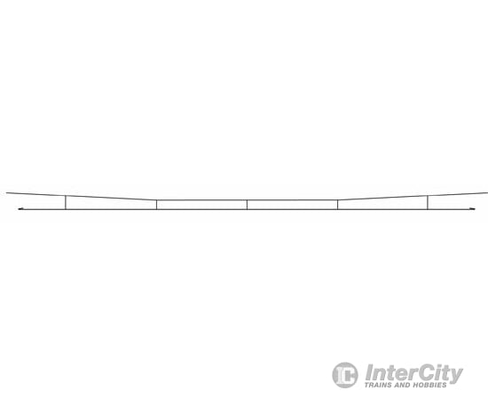 Peco Ho Lc154 Catenary System Contact Wire -- 19-11/16 50Cm Pkg(5) Signals &