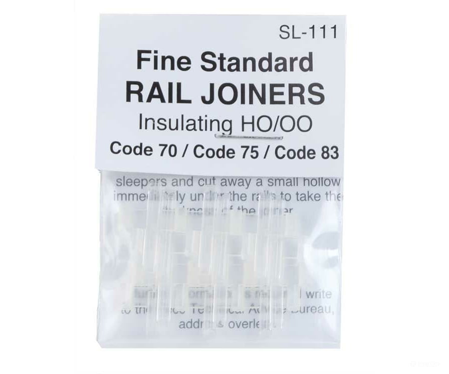 Peco Ho Sl111 Code 70/75/83 Rail Joiners -- Nylon-Insulated Track Accessories