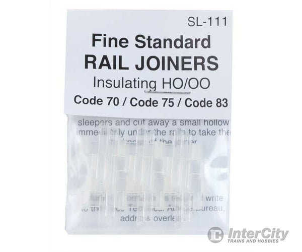 Peco Ho Sl111 Code 70/75/83 Rail Joiners -- Nylon-Insulated Track Accessories