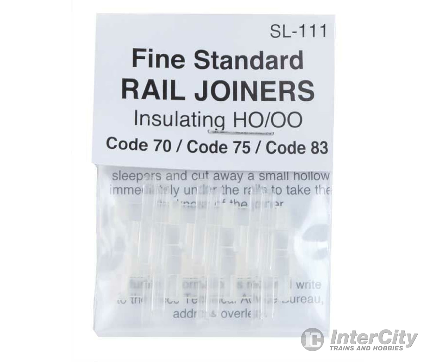 Peco Ho Sl111 Code 70/75/83 Rail Joiners -- Nylon-Insulated Track Accessories