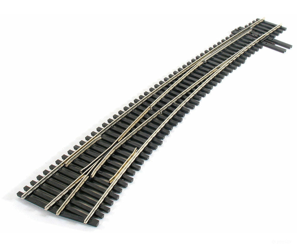 Peco Ho Sl8377 North American-Style Code 83 #7 Curved Turnout - Streamline -- Left Hand Insulfrog