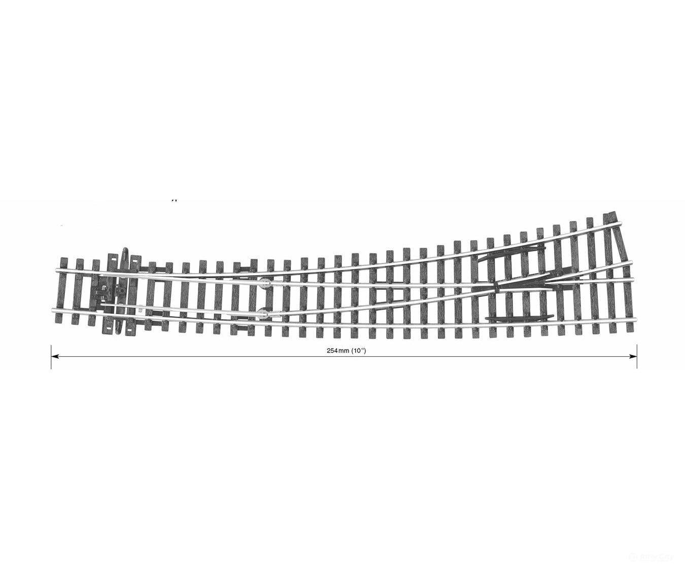 Peco Sl87 Code 100 Curved Double Radius Turnout - Streamline Left Hand Insulfrog Track & Turnouts