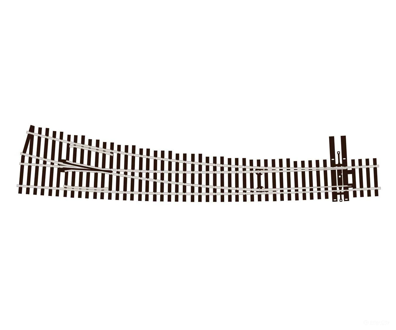 Peco Ho Sle8376 North American Style Code 83 Curved Turnout Electrofrog -- #7 Right Track & Turnouts