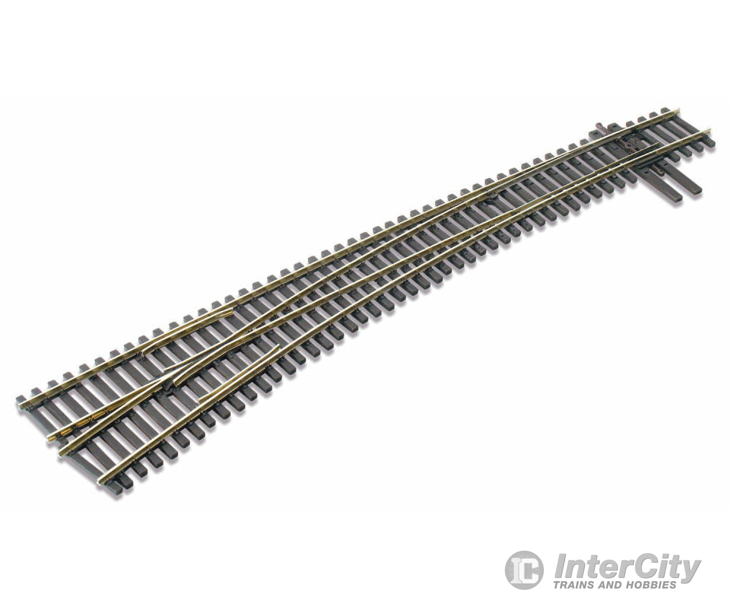 Peco Ho Sle8377 North American Style Code 83 Curved Turnout Electrofrog -- #7 Left Track & Turnouts